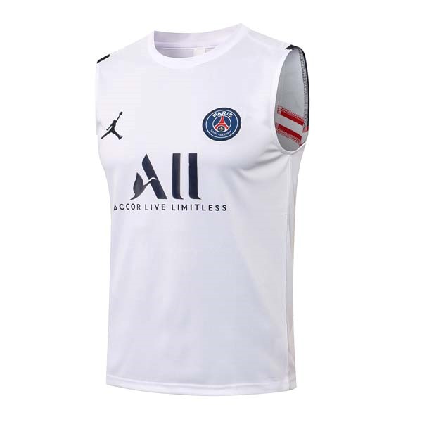 Maglia Paris Saint Germain Senza Maniche 2022 Bianco